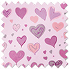 Sweetheart, Pink - Twist&Fit Roman Blind